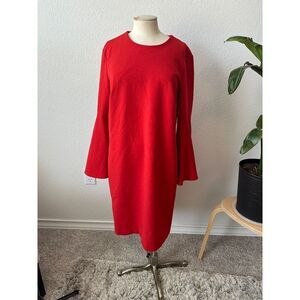 Worth New York Women's Bell Sleeve Red Dress
